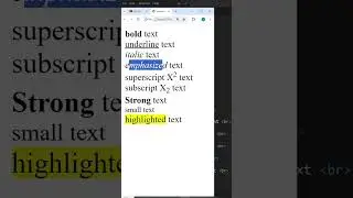 HTML Text Formatting Tags #html #viralvideo  #computer