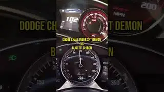 Dodge SRT Demon vs Bugati Chiron 