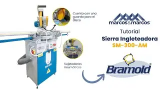 Tutorial sierra ingleteadora SM-300-AM para corte de marcos de madera, poliestireno y mdf.