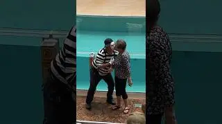 never seen before 😱 seriously the best moment ever Tom mime SeaWorld 