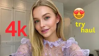 4K Micro Bikini Try-On Haul Transparent | Transparent Lingerie & See-through style