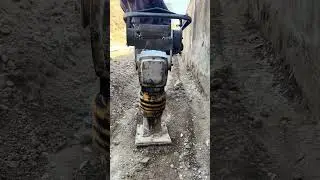 Compaction of sub grade for RCC wall foundation in #houseconstruction