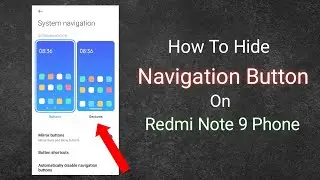How To Hide Navigation Bar || Hide Navigation Button 2024 On Xiaomi Phone