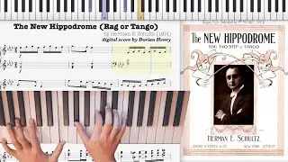 The New Hippodrome Rag by Herman Schultz (1914, Ragtime piano)