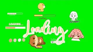 AESTHETIC LOADING & WAITING ANIMATION (GREEN SCREEN)
