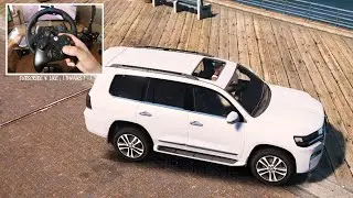 Toyota Land Cruiser VXR 200 2019 - GTA V | Logitech G29 🔥 When GTA VI ? Who waiting? REVIEW