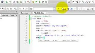 Reverse A String Using Codeblocks!
