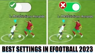 BEST SETTINGS FOR PRO EFOOTBALL 2023