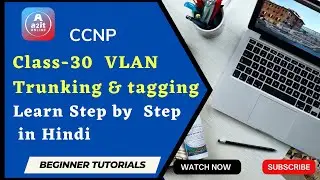 Class-30  VLAN Trunking & tagging in Hindi | Virtual Lan | Step by Step Configuration