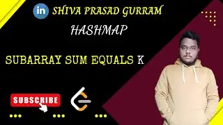 Lecture 4: Subarray Sum Equals To K | SPG | Java