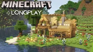 Minecraft Survival - Relaxing Longplay, Cozy Starter House (No Commentary) 1.18 (#1)