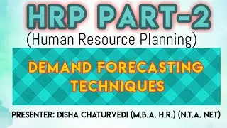 HR Planning in hindi(part2)|Demand Forecasting Techniques|HRP|human resource planning process