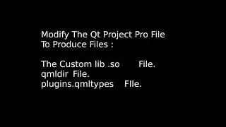 How to Create C++ QML Component Plugin