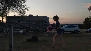 Outdoor Olympics with the family Round 1 (discription for ppl)