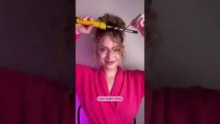 My easy curly updo!
