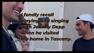 The Bocellis Meet Johnny Depp Teatro del Silenzio