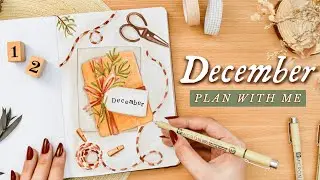 PLAN WITH ME • December Bullet Journal Setup 2022 • Rustic Presents Theme 🌲🏷️