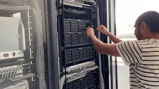 network data center installation 42u server rack management fixing hard drive in network data center