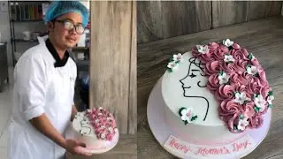Ideal Mother's Day Cake Design / Easy Mother's Birthday Cake