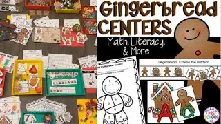 Gingerbread Math & Literacy Centers Unit Preview