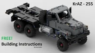 Lego Technic RC KrAZ 255 [MOC] FREE BUILDING INSTRUCTION