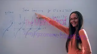 The Maths Prof: Solving Trig Equations (with multiple solutions) PART 1