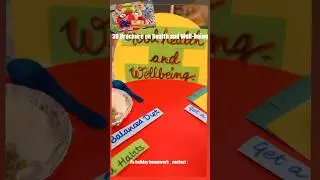 3D brochure on Health and Wellbeing - Holiday Homework