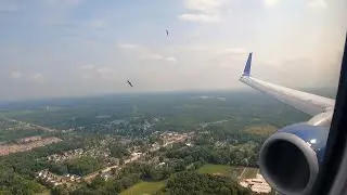 Landing Into Detroit With A Near Bird Strike (Delta 737-900)