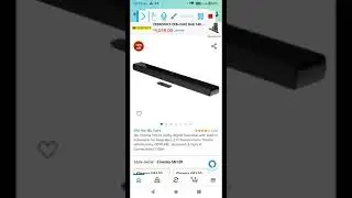 JBL Cinema SB120, Dolby Digital Soundbar with Built-in Subwoofer for Deep Bass, 2.0 Channel Home