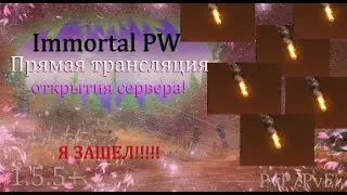 Прямая трансляция открытия СЕРВЕРА, Я ЗАШЕЛ И ГОРЮ КАК МЕТЕОРИТ на Immortal PW 1.5+ Perfect World ПВ