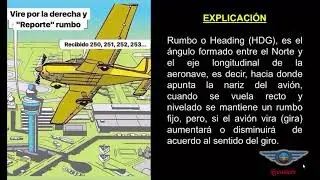 El rumbo del avión