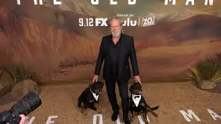 Jeff Bridges and canine co-stars Freya and Fury attend FX's "The Old Man" season 2 premiere in LA