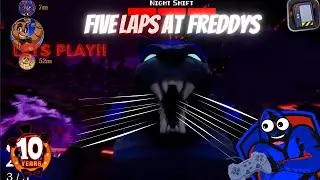 Five Laps At Freddys 🔴Live Gameplay( New FNAF game)