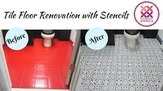 How to Transform A Floor With Our Moroccan Tile Stencil