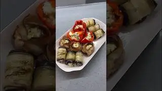 Запечённые овощи с творожной начинкой