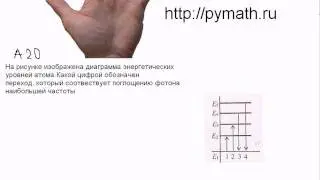 Видео по  А20 ЕГЭ по физике.Поглощение фотона