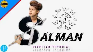 Name Text Photo Editing | Pixellab Editing Tutorial | Letter Portrait | Raza Editing Zone