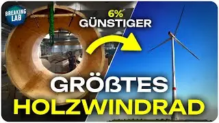 Günstiger und stabiler: Schweden baut das größte Holzwindrad der Welt!