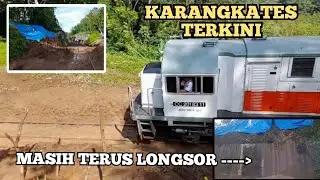 Suasana Terkini Tanah Longsor Karangkates - Jalur Kereta Api Karangkates