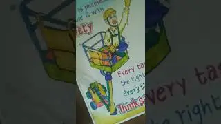 Think safe/ no Risk/ height safety poster @modikasundayvlogs9920