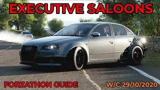 Forza Horizon 4 - Forzathon Guide 'Executive Saloons' Showoff Skill Guide'