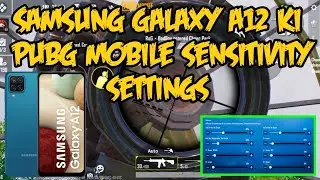 Samsung galaxy A12 ki pubg mobile sensitivity settings ||zero recoil sensitivity settings