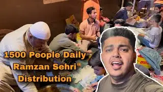 Daily 1500 People Sehri distribution 4rth Day | Aj To Pushpa Ne Dhamal Machadi