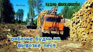 working days on timber removal kamaz timber truck