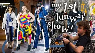 MY FIRST FASHION SHOW!! *i made all those clothes...*