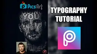 Typography Tutorial | PicsArt | Add Text to Portraits | Photo manipulation