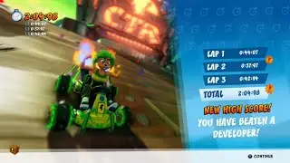 Thunder Struck - Developer Time Beaten!! - CTR Nitro-Fueled