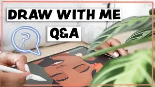 DRAW WITH ME Q&A | Mentoring & Tips for working with graphic designers!