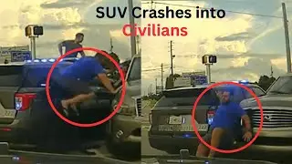 Police Chase : SUV Rams into Police and Civilians
