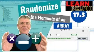 Learn Delphi Programming | Unit 17.3 | Randomizing the Elements of an Array in Delphi
